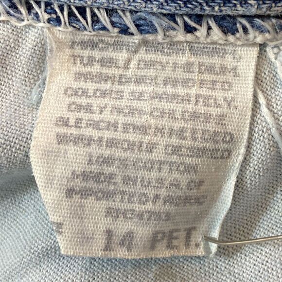 VTG, 70s 80s MR Lee Made In USA Blue Jeans Size 14P - Picture 6 of 7